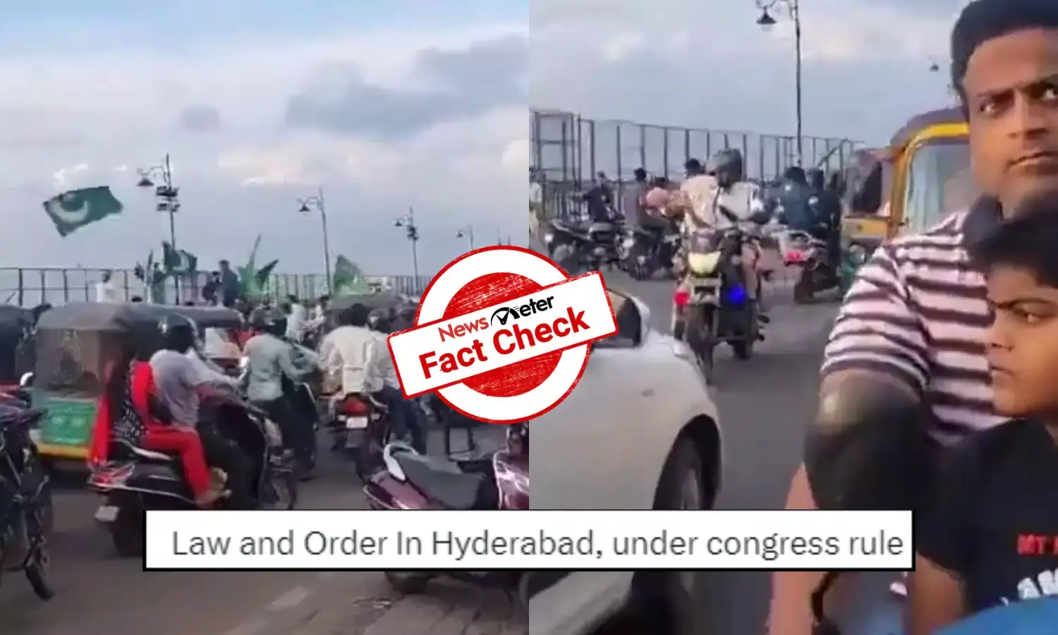 Fact Check: Old video of Milad-Un-Nabi procession in Hyderabad passed off as unrest under Congress government