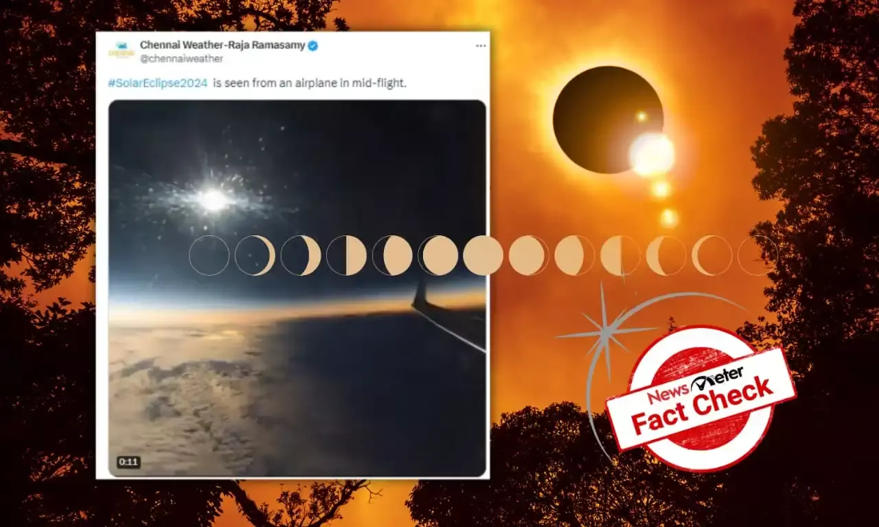 Fact Check: Captivating video of solar eclipse 2015 shot from a plane resurfaces as recent