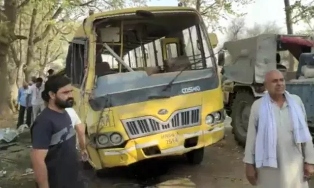 6 students killed, around 20 injured as school bus overturns in Haryana; probe ordered