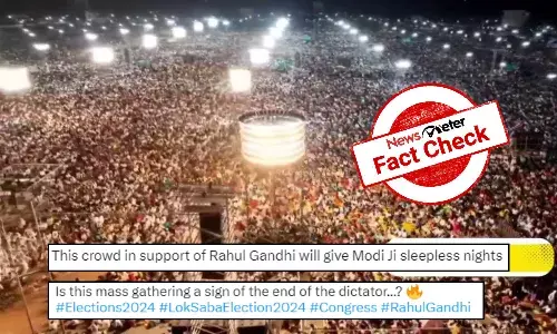Fact Check: Video of Christian fest from Andhra passed off as turnout at Rahul Gandhiās rally