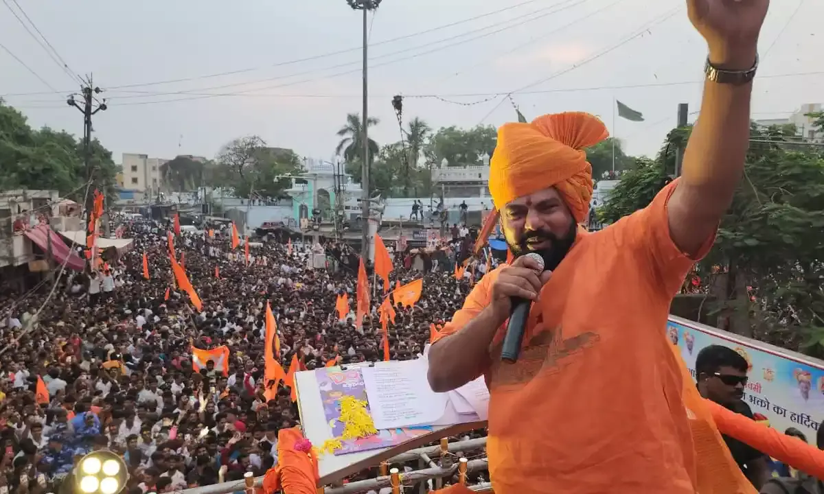 Hyderabad: BJP MLA Raja Singh carries out Ram Navami rally without permission; booked