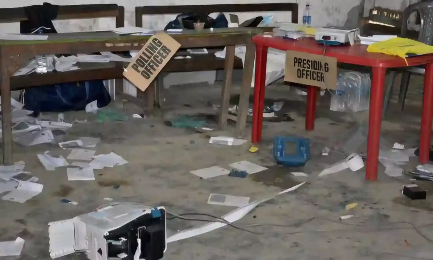 Repolling at 11 polling stations in Manipur on April 22, destruction of EVMs reported