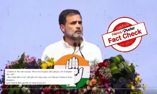 Fact Check: Viral video of Rahul Gandhi talking about fair share of minorities alone is edited