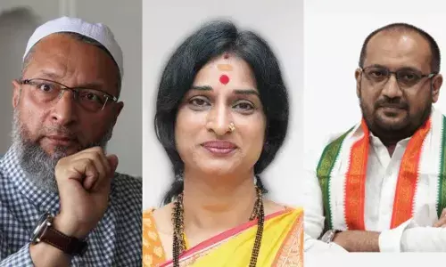 Hyderabad MP Race: AIMIM, Congress in friendly rivalry; Lata, Owaisi clash is real contest