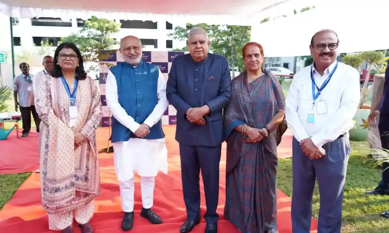 Hyderabad: VP Jagdeep Dhankhar tours Bharat Biotech manufacturing facility