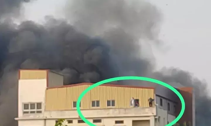 Fire broke out at Alvin Pharmacy Company in Shadnagar; none hurt