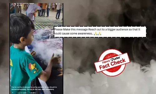 Fact Check: Boy seen in viral video eating smoky biscuits did not die; the video is not from Hyderabad