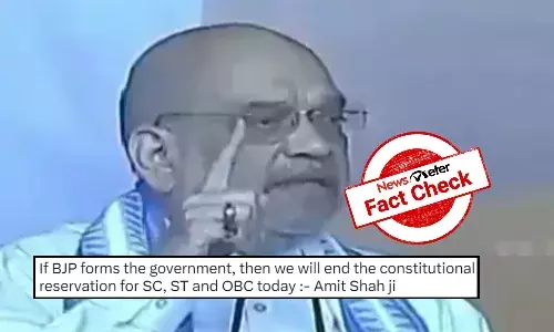 Fact Check: Viral video of Amit Shah saying BJP will scrap the reservation of SC, ST and OBCs is edited
