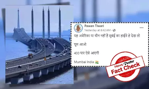 Fact Check: Viral image of bridge falsely attributed to Mumbai; it’s from China