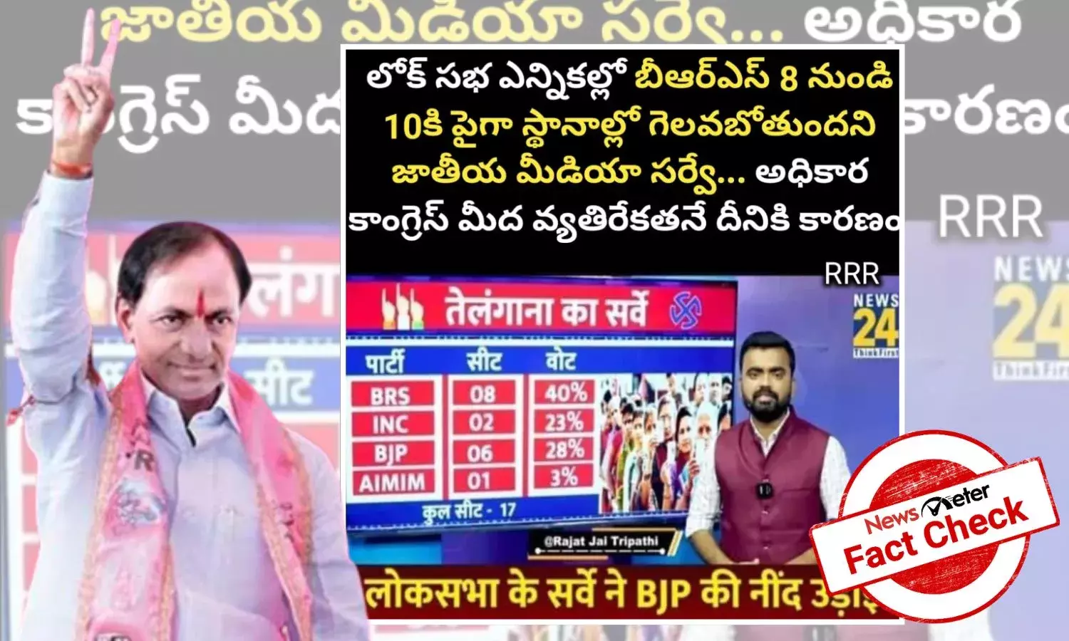 India TV-CNX opinion poll survey 2023 Telangana, Telangana opinion poll survey 2024 lok sabha election India TV-CNX