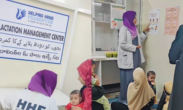HHF opens lactating management centres in Rajendranagar, Pahadi Shareef urban slums