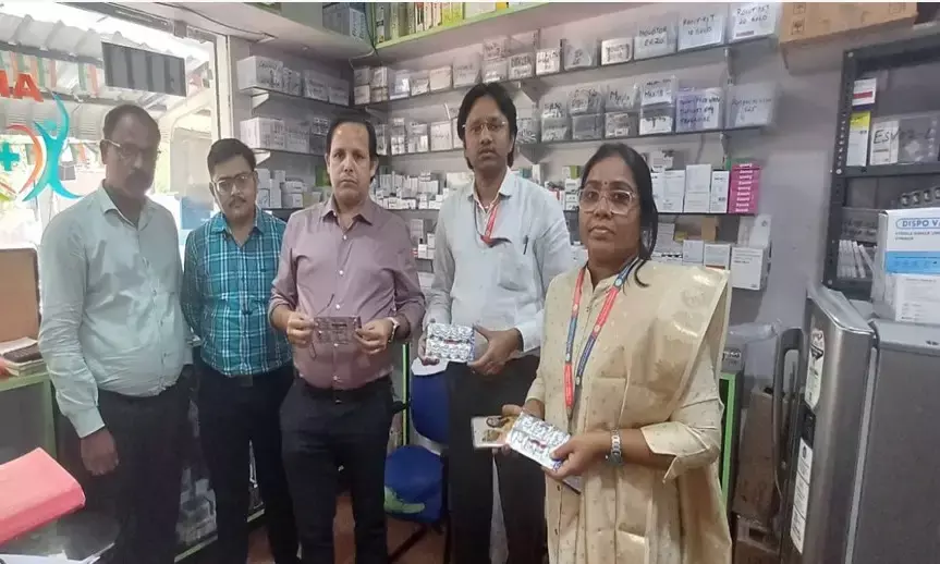 DCA seizes overpriced anti-fungal drug Itracol from Hanumakonda medical shop