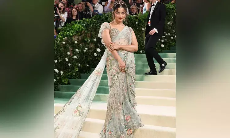 Met Gala 2024: Alia Bhatts floral saree by Sabyasachi Mukherjee took 1965 hours to make
