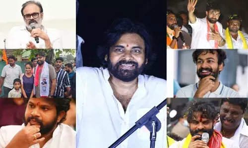 Mega family, Telugu film fraternity come down to Pithapuram to canvas for Pawan Kalyan