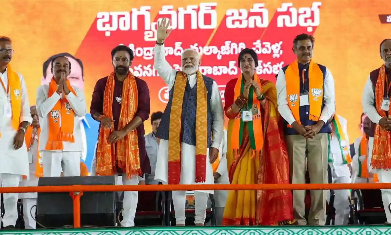 PM in Hyderabad: Congress wants to rob BCs, SCs of reservations, give to Muslims