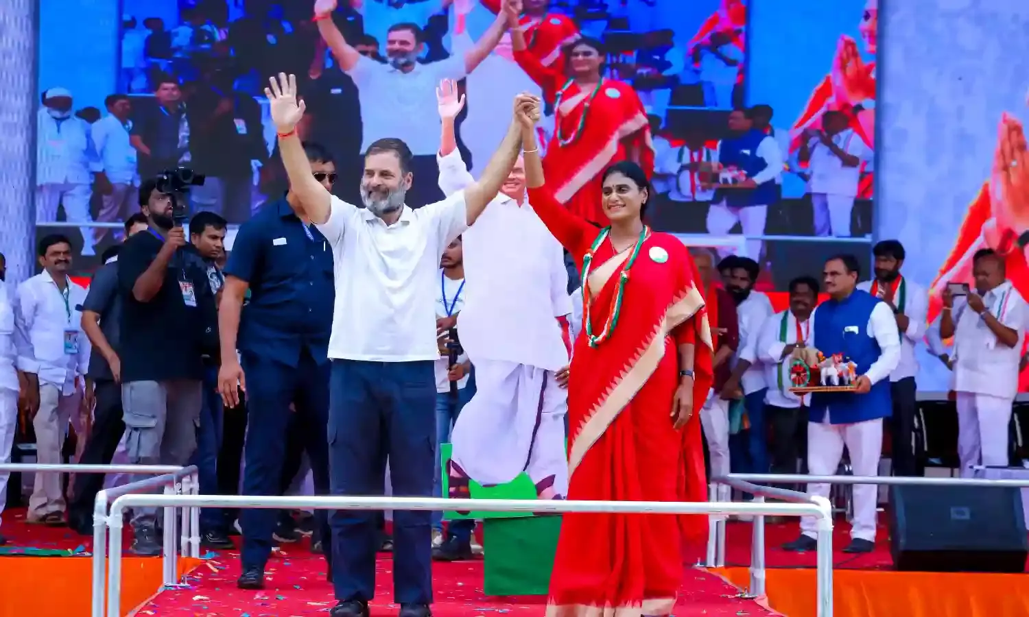 B-Babu,J-Jagan, P-Pawan Kalyan, all 3 are B team of BJP: Rahul Gandhi in Kadapa