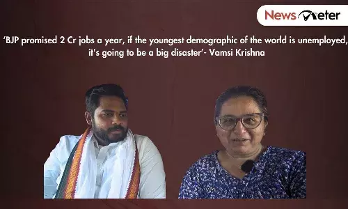 Despite the energy sectors presence, Pedapalli lacks water & toilets: Vamsi, Congress Candidate