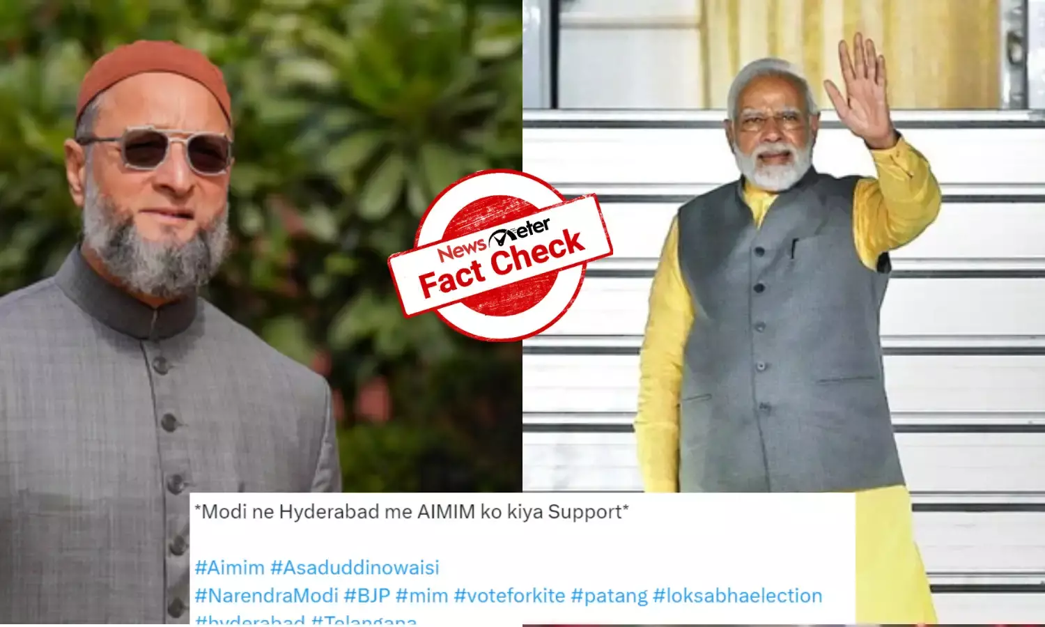 Fact Check: Did PM Modi campaign for AIMIM in Telangana?