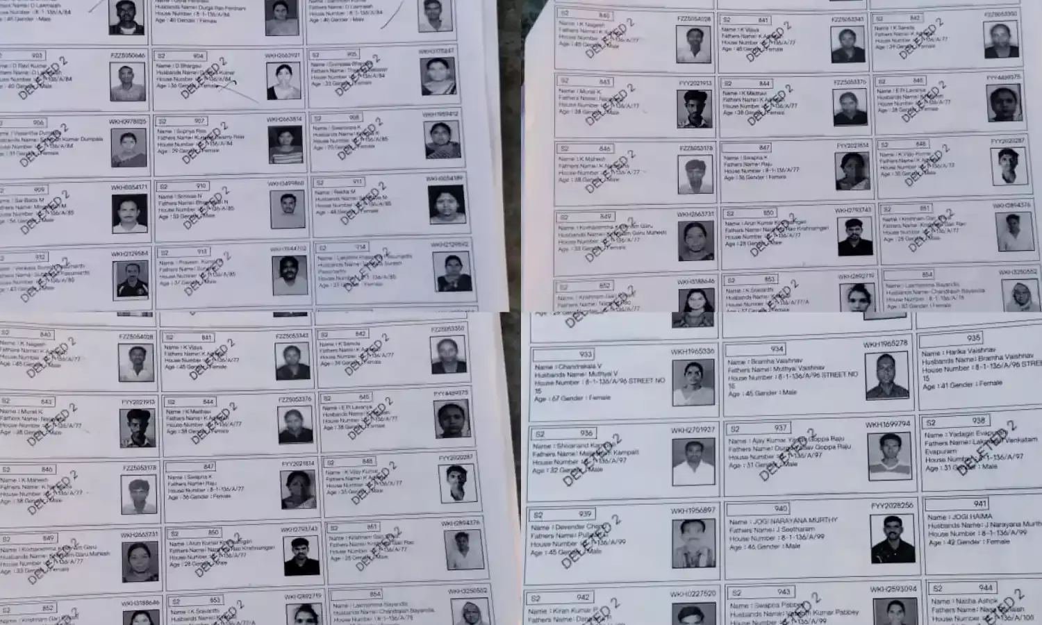 Entire families deleted from electoral rolls; names of 2023 Assembly voters also missing