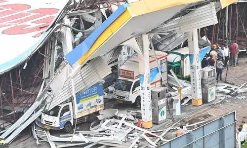 Hoarding collapse: Cant use gas cutters at petrol pump site for fear of blast, says NDRF official