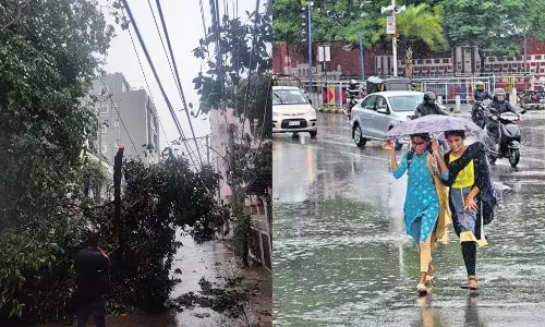 Sudden thunderstorms, heavy rains sweep Vikarabad, Secunderabad; mercury drops