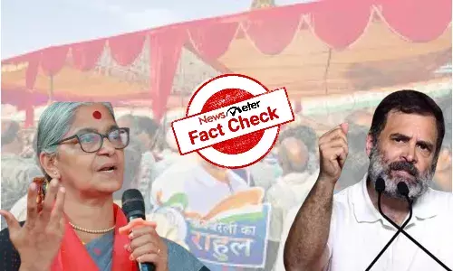 Fact Check: Is CPI leader Annie Raja campaigning for Rahul Gandhi in Raebareli?
