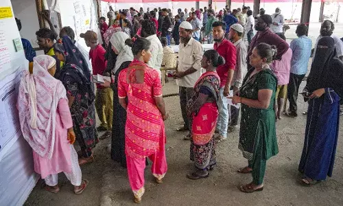 BJP, Congress candidates spar over slogans on polling booth wall in Leh