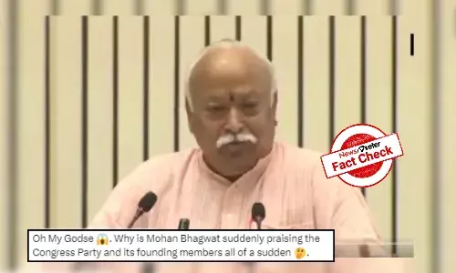 Fact Check: 2018 video of Mohan Bhagwat praising Congress for freedom movement falsely peddled as recent