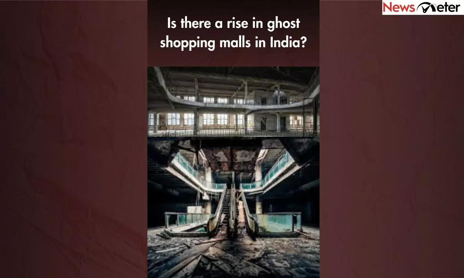 Is there a rise in ghost shopping malls in India?