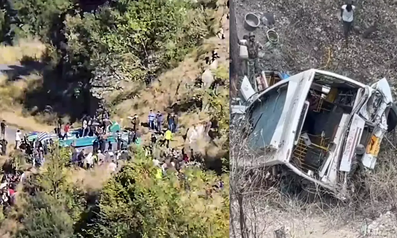22 killed, 57 injured as bus falls into gorge in Jammu