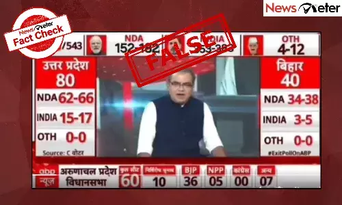 Fact Check: ABP exit poll video projecting 353-383 seats for INDIA alliance is manipulated