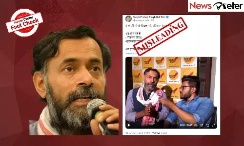 Fact Check: Old video of Yogendra Yadav calling election one-sided passed off as recent