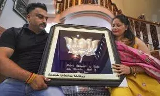 Jammu jeweller crafted lotus flower in silver for Modi on becoming PM for third term