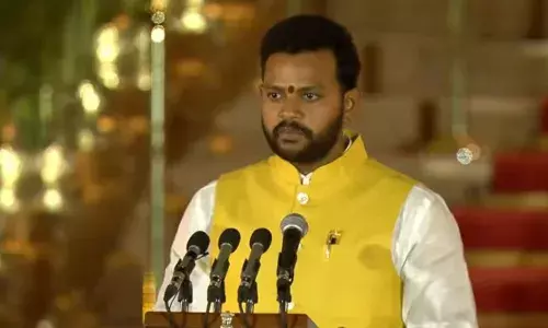 TDP member Kinjarapu Ram Mohan Naidu took oath as union cabinet minister