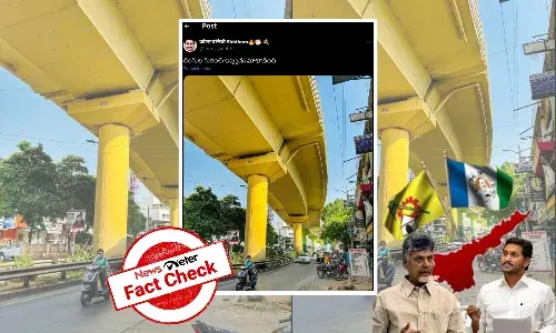 Fact Check : పసుపు రంగులో ఉన్న ఫ్లైఓవర్ ఫోటో నాగ్‌పూర్కి సంబంధిచినది, ఆంధ్రప్రదేశ్‌కి చెందినది కాదు