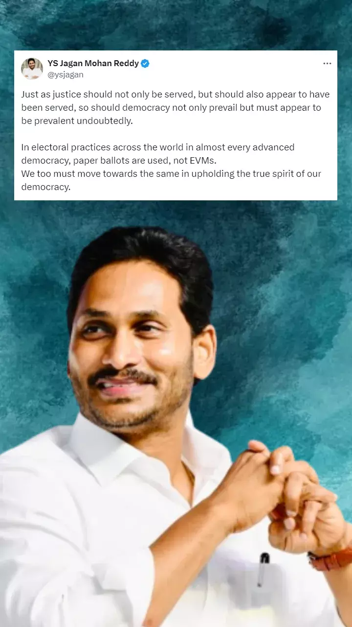 Jagan calls for replacing EVMs