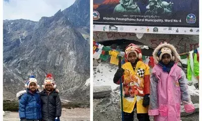 Childrens Academy Students Achieve Record-Breaking Feat: Youngest Twins to Reach Everest Base Camp
