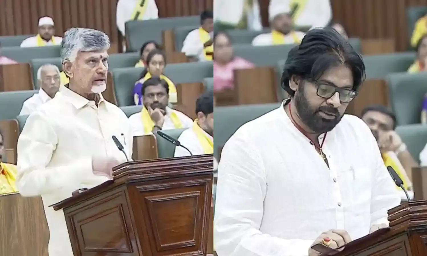 Andhra Assembly session begins; Chandrababu keeps  promise, enters House as CM