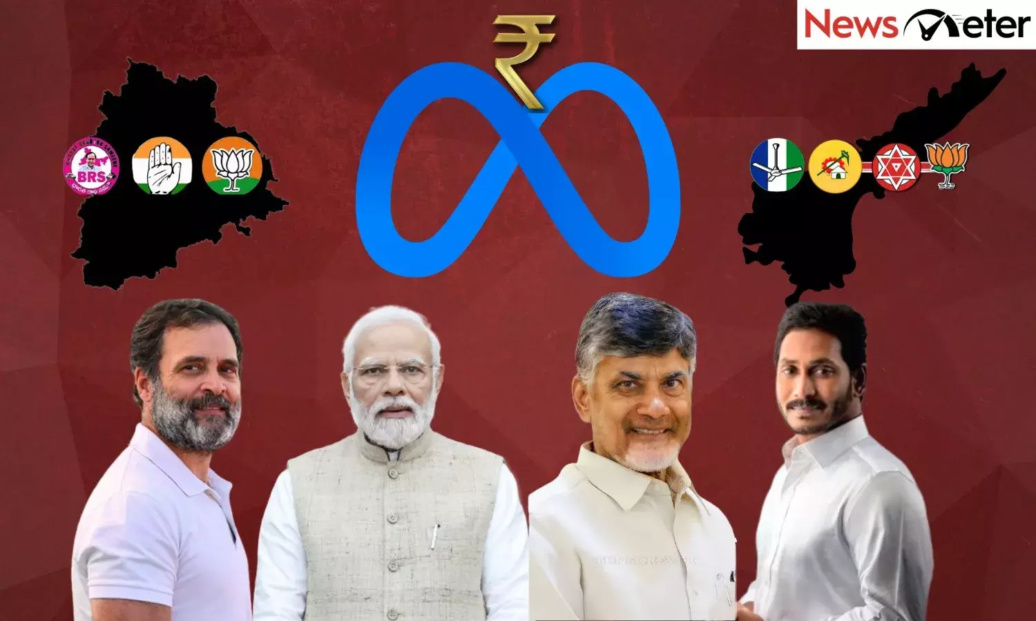 Crores spent for Political Advertising on Meta platforms in Telugu states