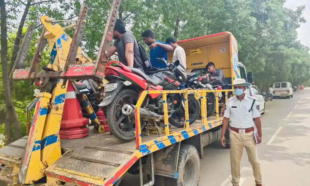 Street racing menace: Rs 1 lakh fine if caught; 89 bikes, 2 cars seized in Cyberabad