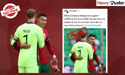 Fact Check: Cristiano Ronaldo did not break ‘UEFA rule’ on OneLove bands during Euro 2020