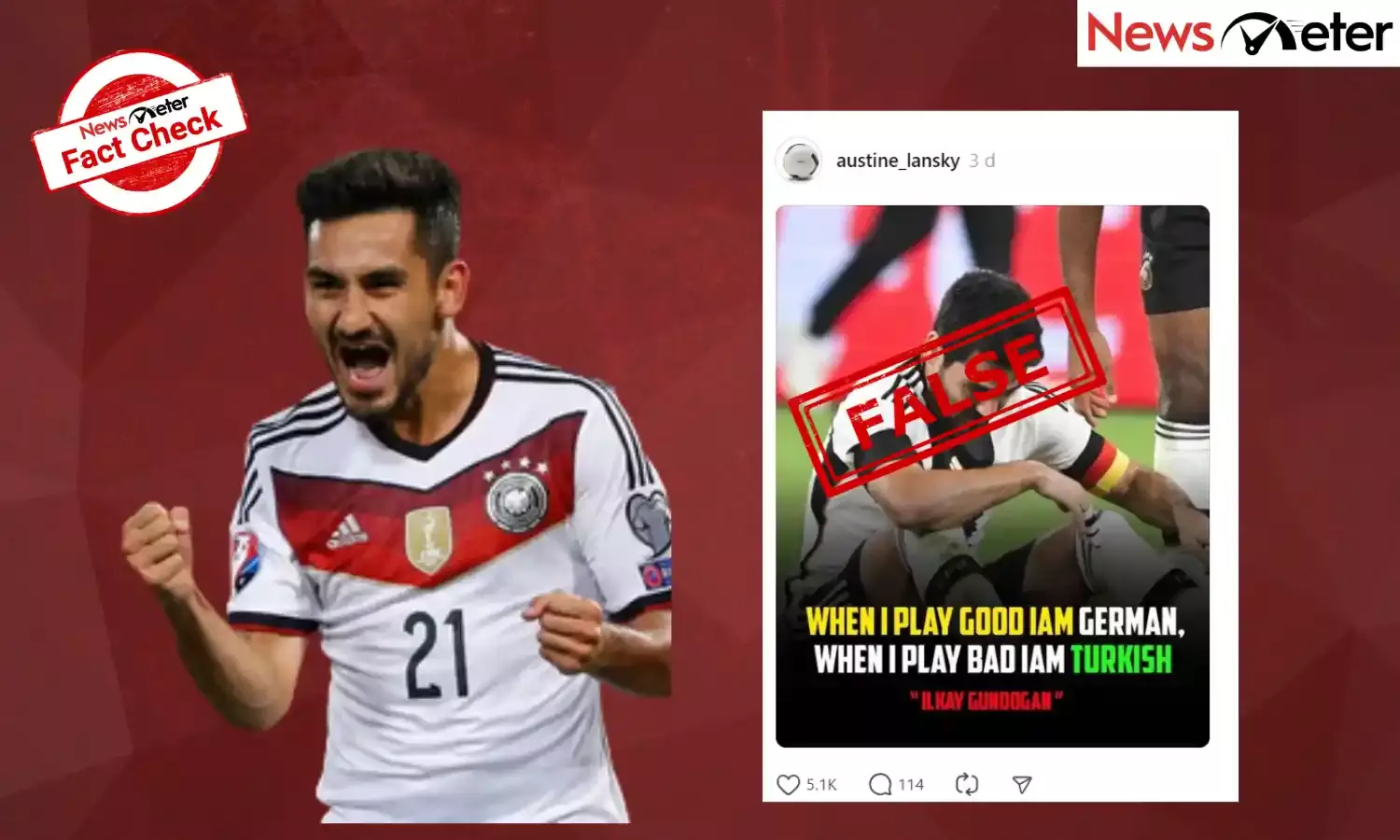 Fact Check: Footballer Mesut Ozil’s remarks on being an ‘immigrant’ falsely linked to Ilkay Gundogan