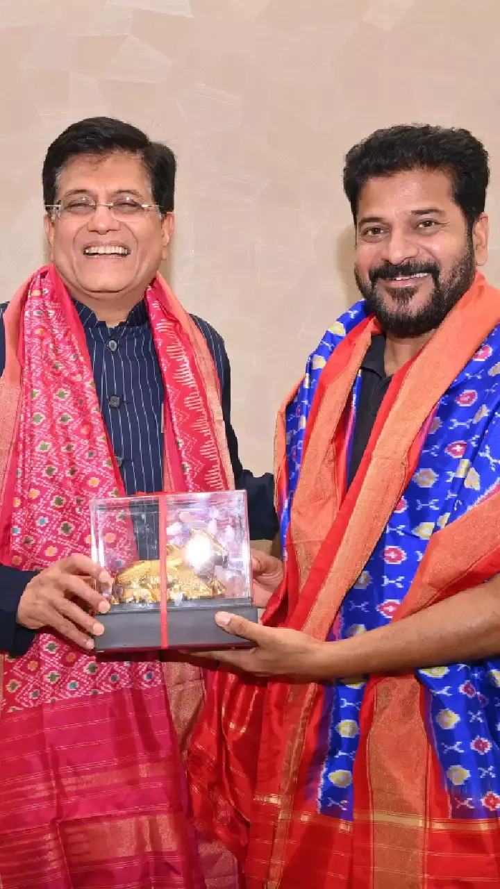 Piyush Goyal meets Revanth Reddy in Hyderabad 