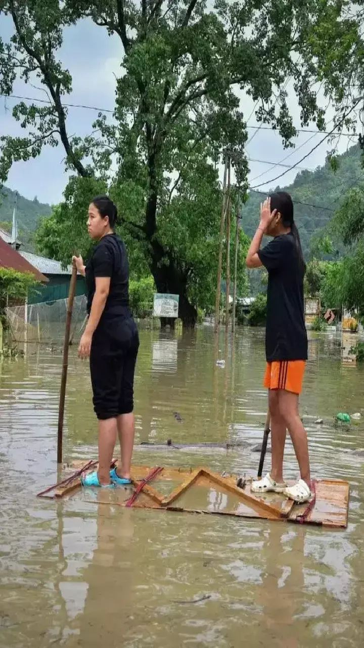 Parts of Manipur flooded, schools to remain closed