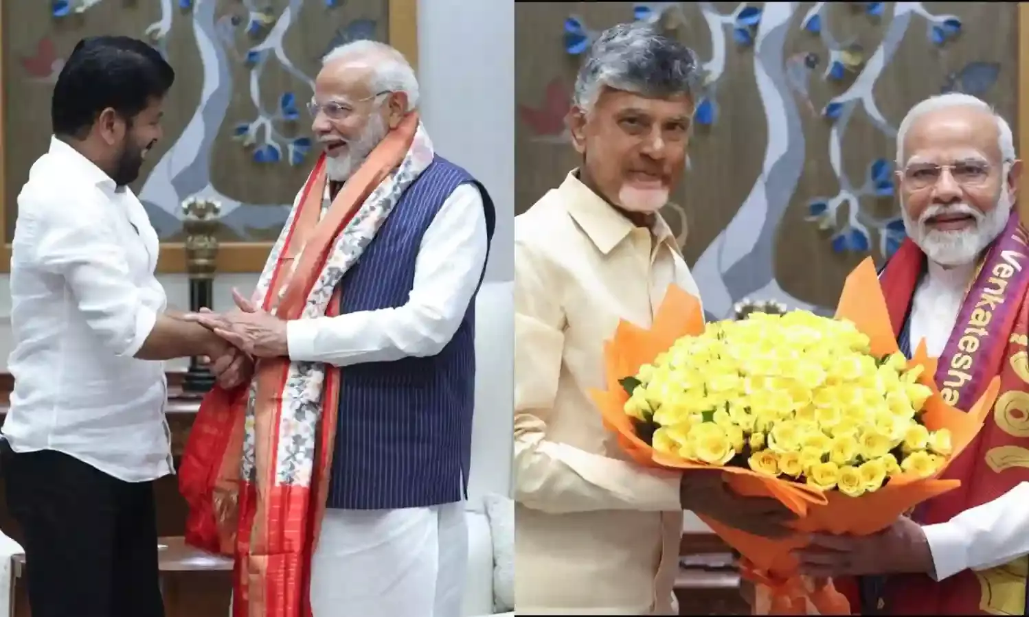 Telugu States CMs confer with PM Modi days before their Hyderabad meeting