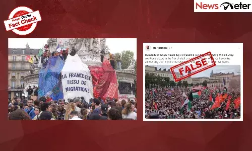 Fact Check: Video of pro-Palestine rally in Lyon shared as victory parade of new FrenchĀ government