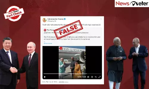 Fact Check: Putin did not receive both Xi Jinping and PM Modi at Moscow airport; claim is false
