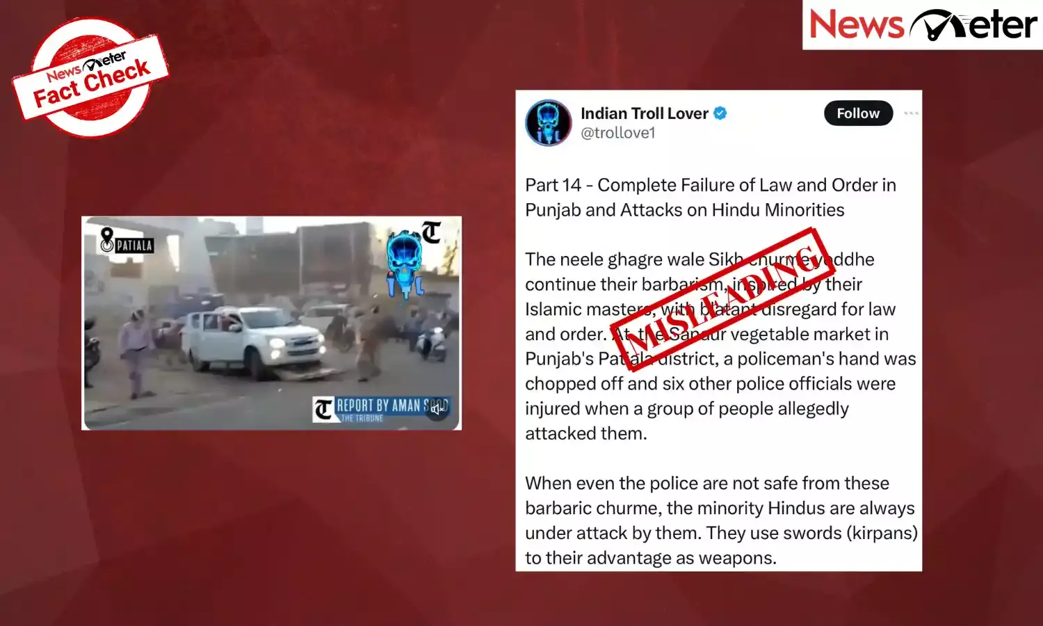Fact Check: Video does not show Hindus being attacked in Punjab