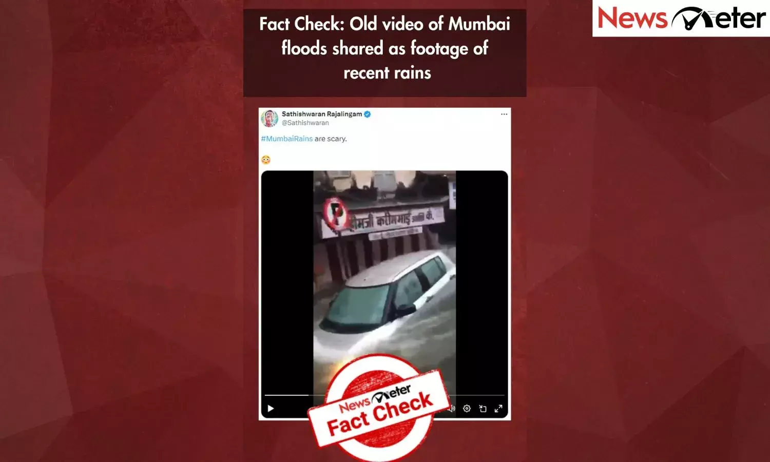 Old video of Mumbai floods shared as footage of recent rains