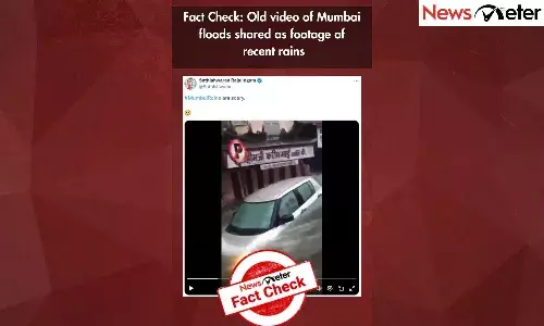 Old video of Mumbai floods shared as footage of recent rains